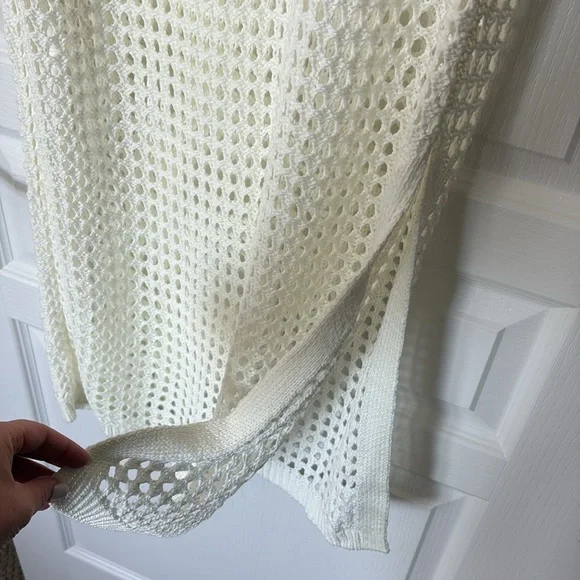 Shade & Shore Cream Crochet Cover Up Dress - Picture 5 of 6